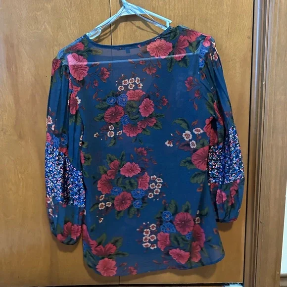 Purple floral blouse - Picture 2 of 4